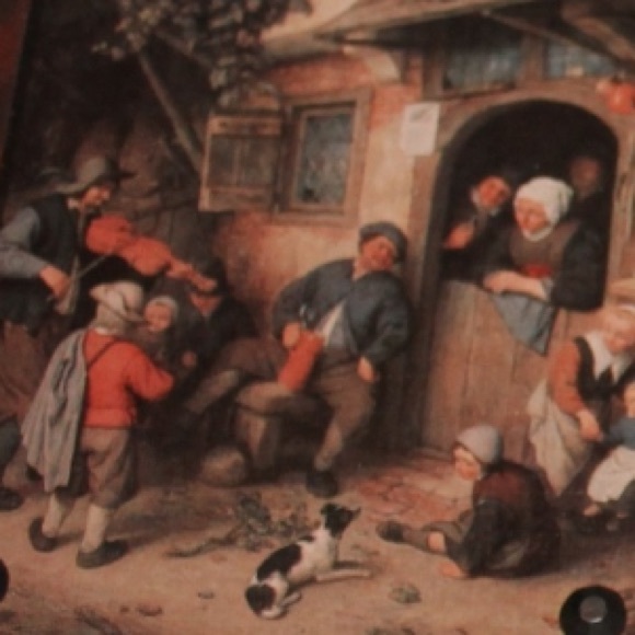 Dutch print on wood pictures set of 3 - Picture 3 of 7